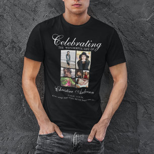 Celebration Of life Photo Collage Memorial T-Shirt