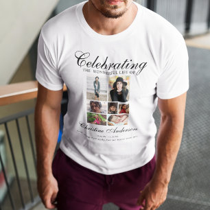Celebration Of life Photo Collage Memorial T-Shirt
