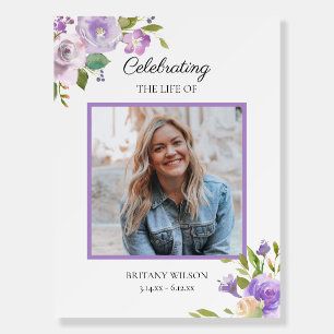 Celebration of Life Photo Downloadable Funeral Foam Board