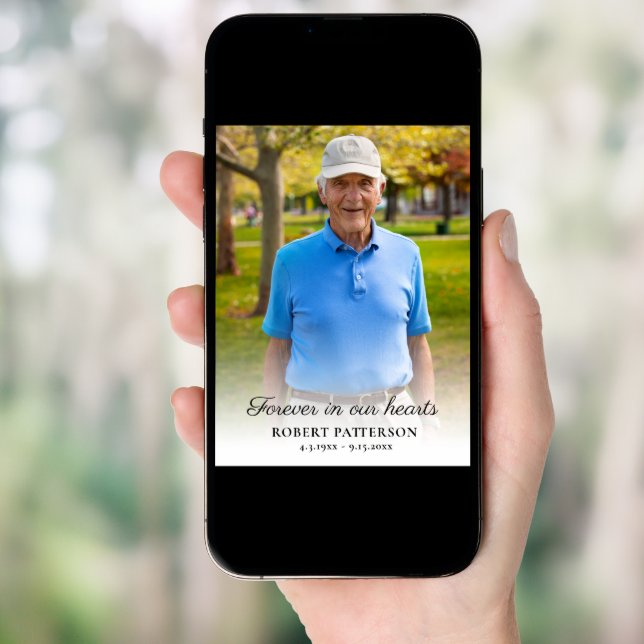 Celebration of Life Photo Downloadable Funeral Poster (Front Digital)