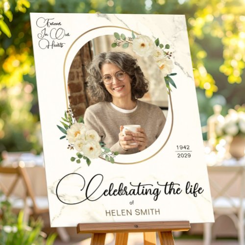 Celebration of Life, Photo Floral Memorial Funeral