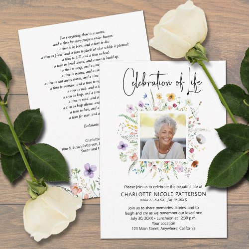 Celebration of Life Photo Funeral 