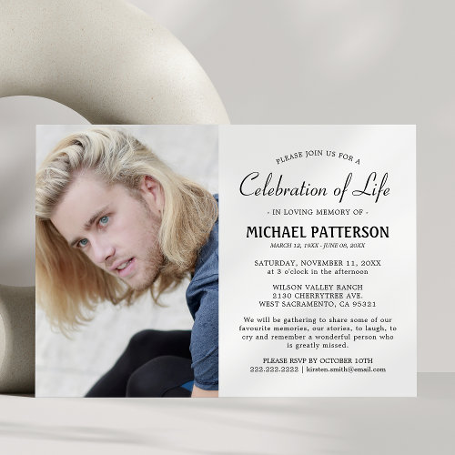Celebration of Life Photo Funeral