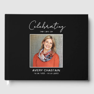 Celebration Of Life Photo Funeral Memorial Guest Book