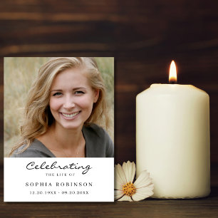 Celebration of Life Photo Funeral Memorial Paperweight