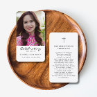 Celebration of Life Photo Funeral Prayer Card