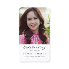 Celebration of Life Photo Funeral Prayer Card