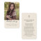 Celebration of Life Photo Funeral Prayer Card