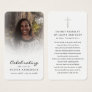 Celebration of Life Photo Funeral Prayer Card