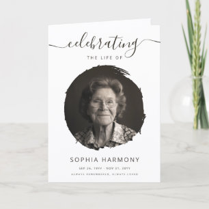 Celebration of Life Photo Funeral Program