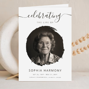 Celebration of Life Photo Funeral Program