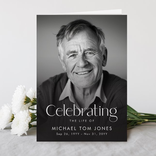 Celebration of Life Photo Funeral Program (Creator Uploaded)