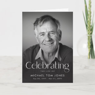 Celebration of Life Photo Funeral Program