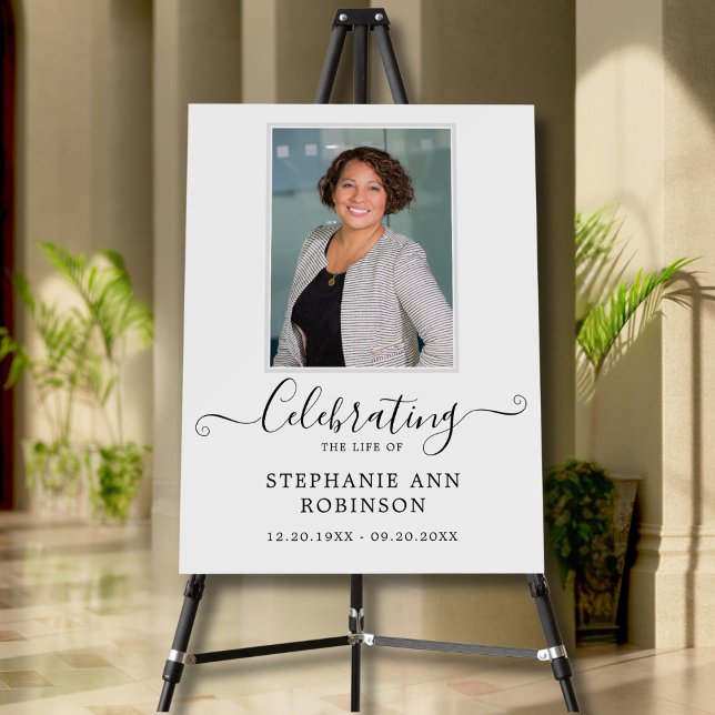 Celebration of Life Photo Funeral Welcome Sign  (Creator Uploaded)