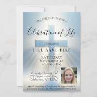 Celebration of Life - Photo Invitation