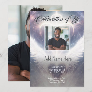 Celebration of Life - Photo Memorial Invitation