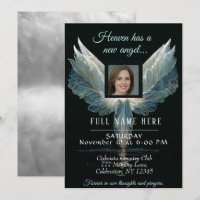 Celebration of Life - Photo Memorial Invitation