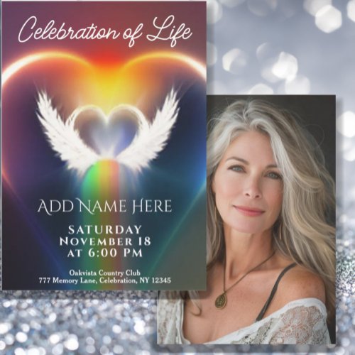 Celebration of Life _ Photo Memorial Invitation
