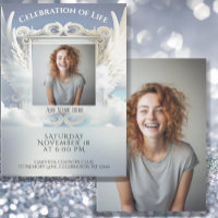 Celebration of Life - Photo Memorial Invitation