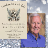 Celebration of Life - Photo Memorial Invitation