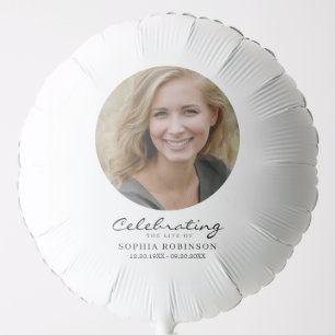 Celebration of Life Photo Memorial Keepsake Balloon