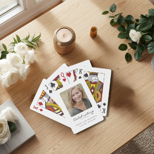 Celebration of Life Photo Memorial Keepsake Poker Cards
