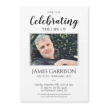 Celebration Of Life Photo Memorial Magnet