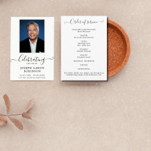 Celebration of Life Photo Order of Service Program