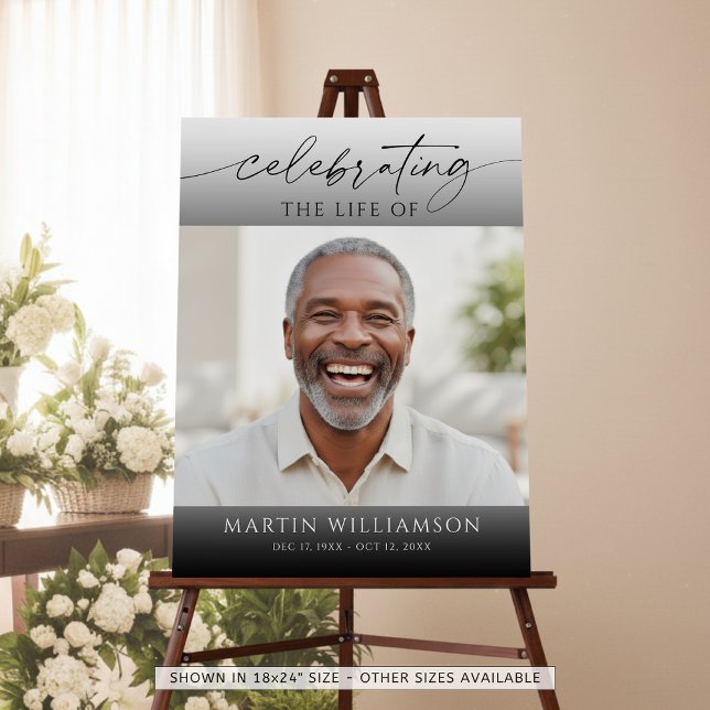 Celebration of Life Photo Script Memorial Foam Board (Creator Uploaded)