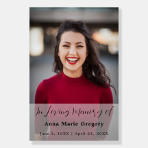 Celebration of Life Photo Simple Memorial Funeral