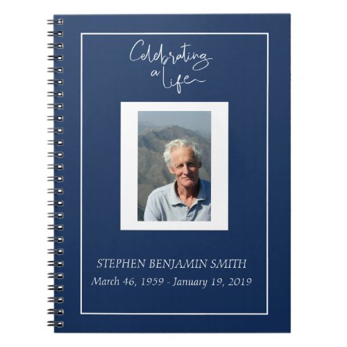 Celebration of Life Photo Template  Guest book