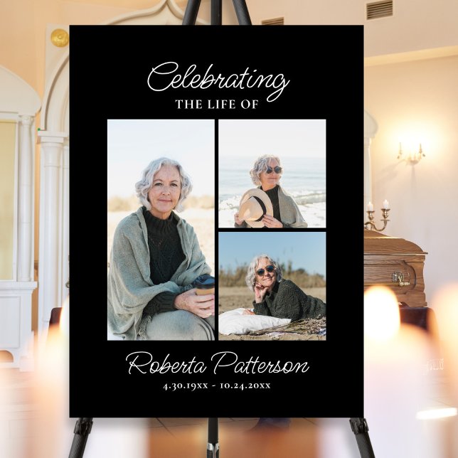 Celebration of Life Photos, Memorial Welcome Poster (Creator Uploaded)