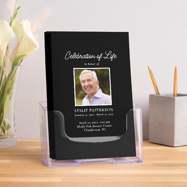 Celebration of Life Program with Photos Simple Brochure (Insitu)
