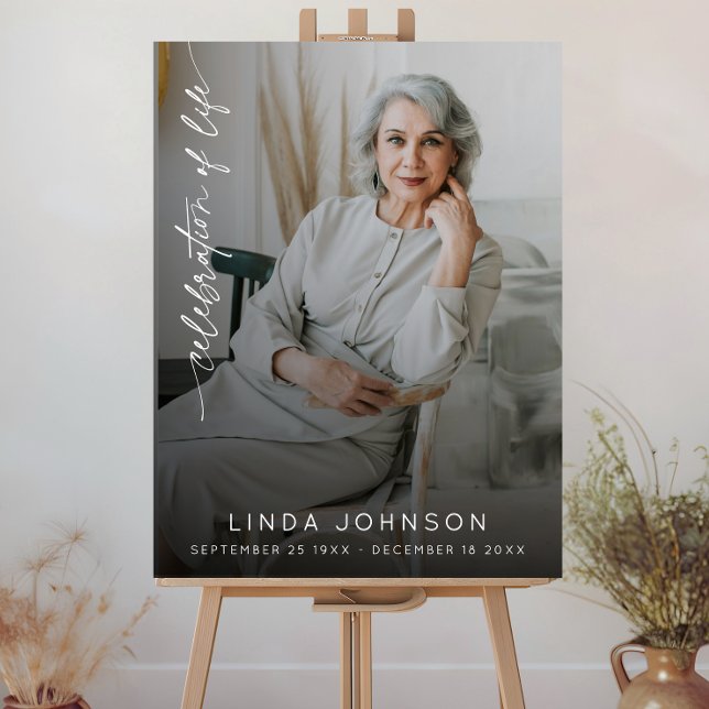 Celebration of Life Remembrance Photo Funeral  Foam Board (Creator Uploaded)