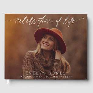 Celebration of Life Script Funeral Photo Guest Book