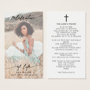 Celebration of Life Script Memorial Cross Prayer
