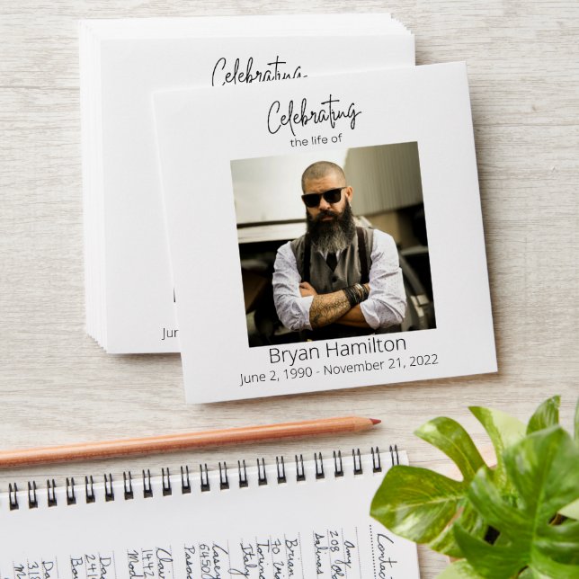 Celebration of Life Seed Packet Envelope (Stacked)