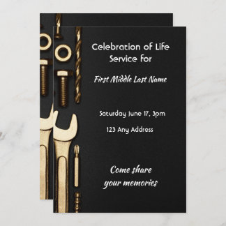 Celebration of Life Service Invite Tools Mechanic