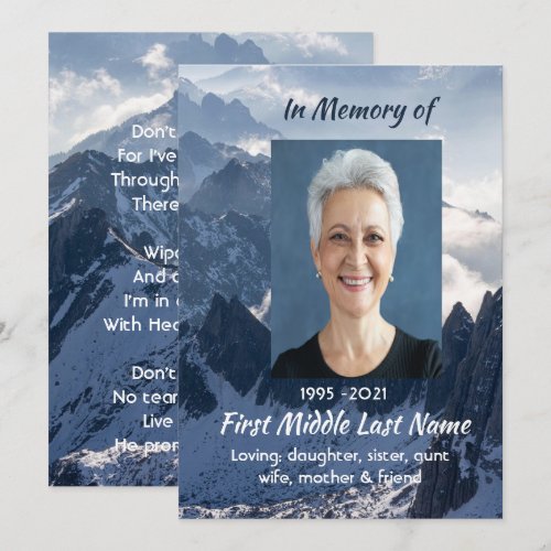 Celebration of Life Service Mountains Alpine 