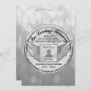 Celebration of Life - Silver Memorial Invitation