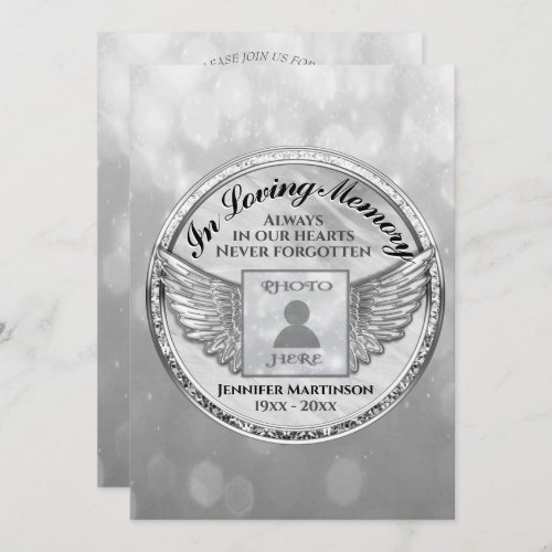 Celebration of Life _ Silver Memorial Invitation