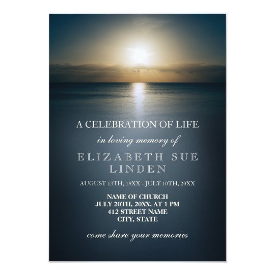 Celebration Of Life Invitation Template 7