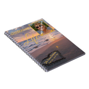 Celebration Of Life Sunset Ocean Photo Guest Book