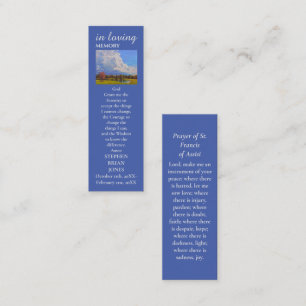 Celebration of Life Sympathy Painting Prayer Card