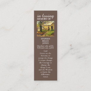 Celebration of Life Sympathy Painting Prayer Card
