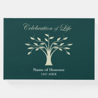 Celebration of Life Tree of Life Design Guest Book