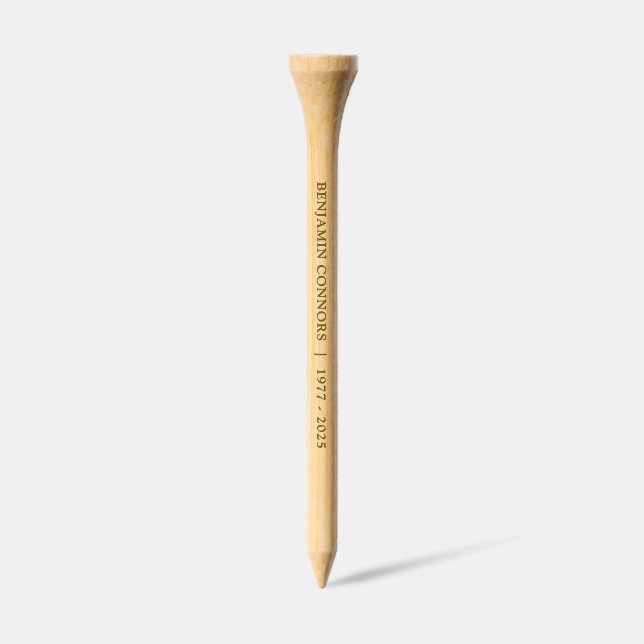Celebration of Life Unique Custom MemorialKeepsake Golf Tees (Side)