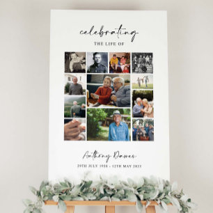 Celebration Of Life Welcome Sign, Funeral Welcome  Foam Board