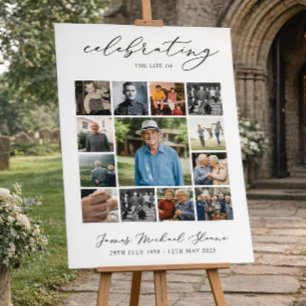 Celebration Of Life Welcome Sign, Funeral Welcome  Foam Board