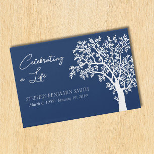 Celebration of Life White Tree   Guest Book